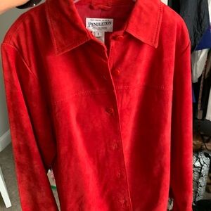 Pendleton Red Blazer Vibrant Suit Jacket